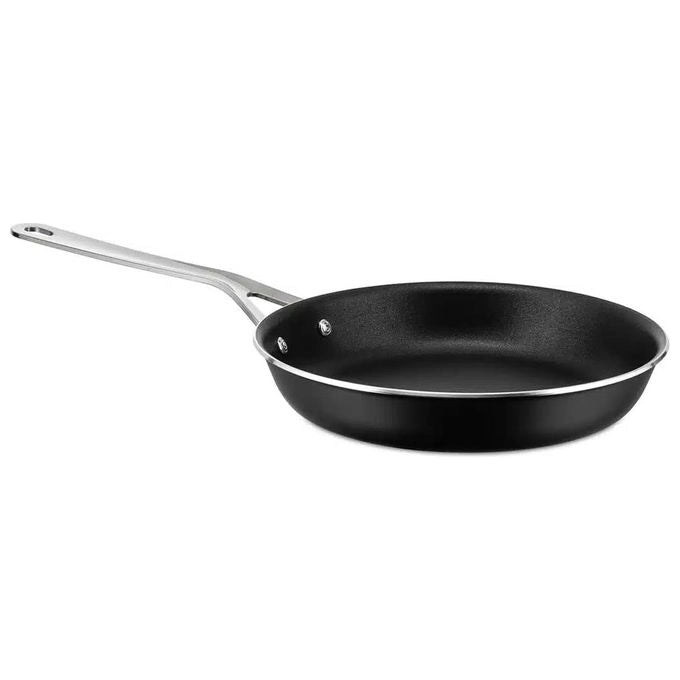 Alessi padella antiaderente ceramica PotsandPans, Ø 32 cm, alluminio, induzione, manico acciaio inox, nera