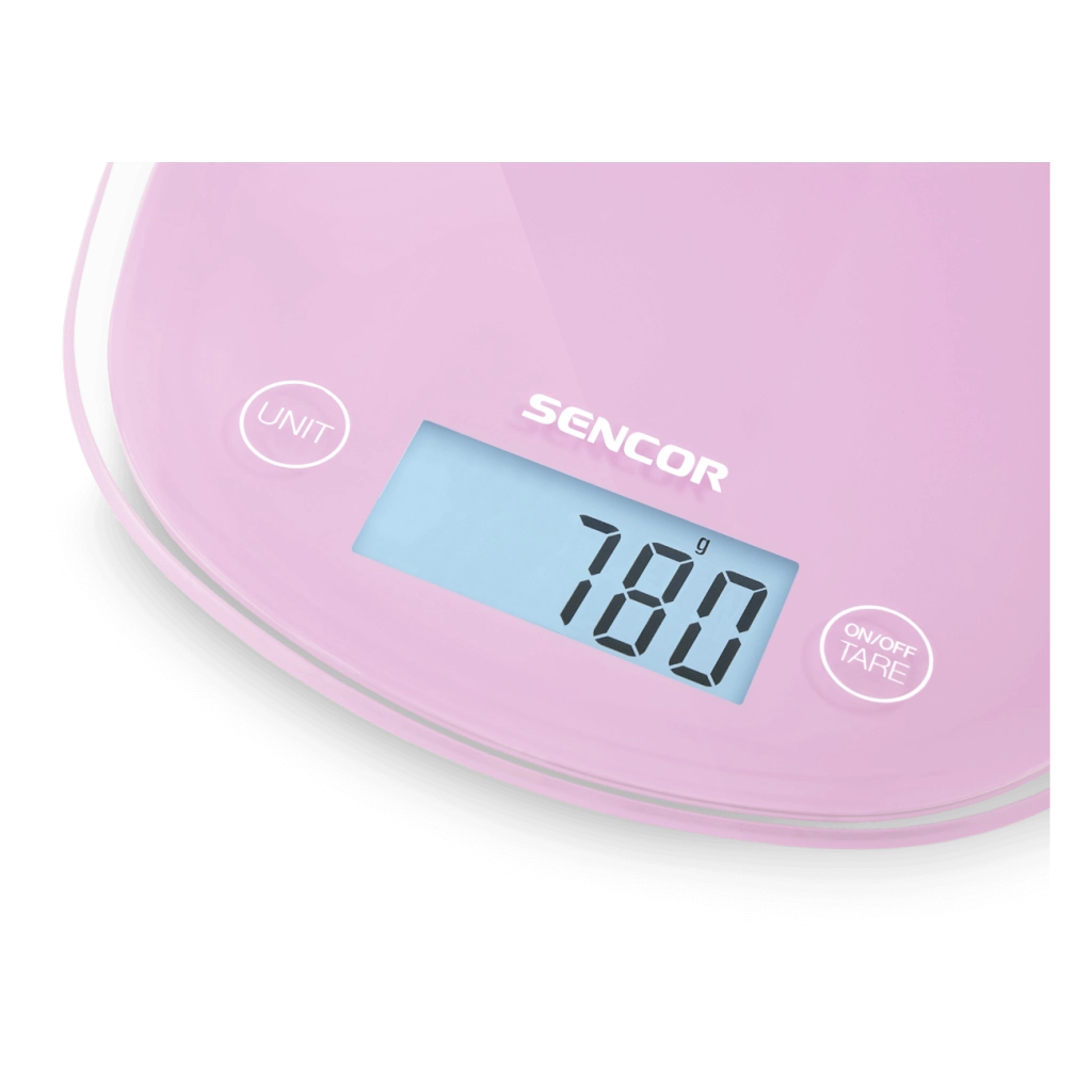 Sencor bilancia da cucina rosa con controllo touh