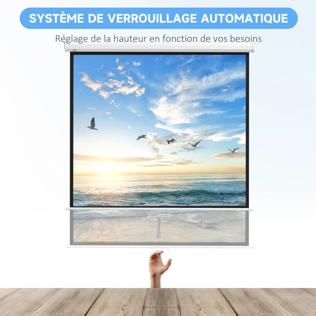 Schermo Proiezione 99 Pollici ¨C Xylo ¨C 178x178 cm Bianco 1:1 4K HD Home Cinema