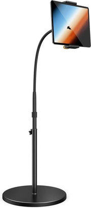Supporto per Tavolo per Pavimento - Altezza Regolabile - Piede Stabile - Compatibile con iPad 12.9 iPad Air - Mini 2 3 4 Switch Tab - 48 KG - Cervello di Cigno