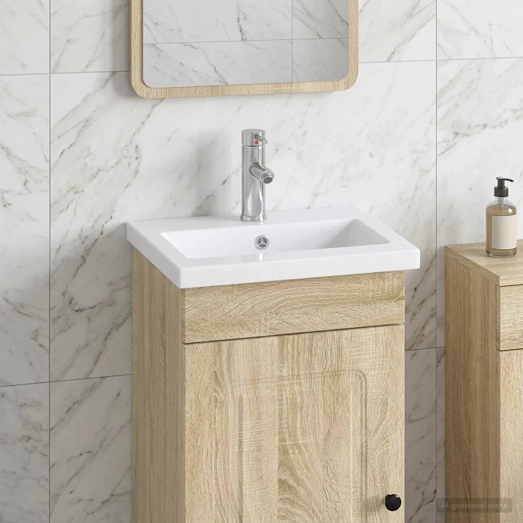 Lavabo da bagno Cromato 42 x 40 x 16,5 cm Metallo