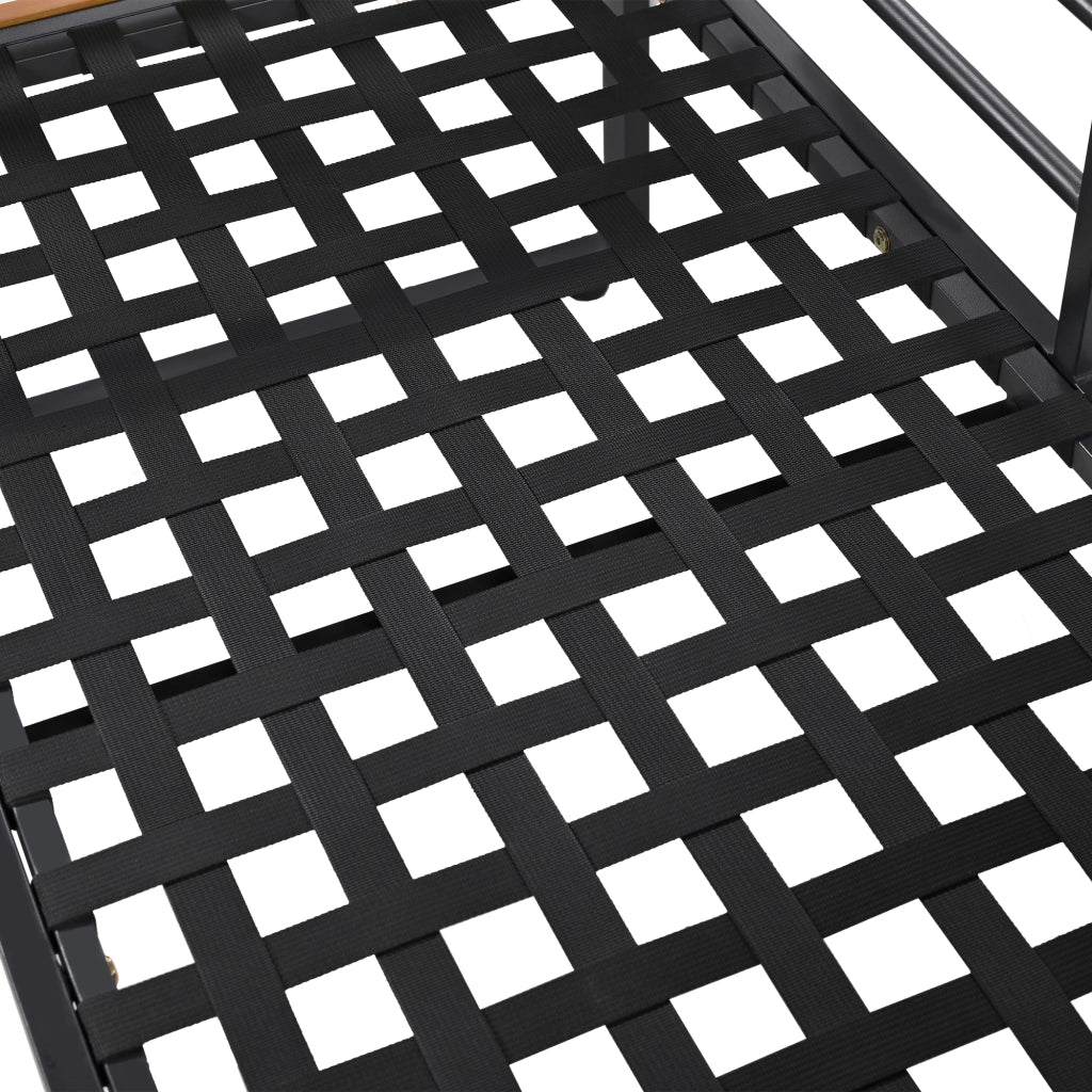 Set di mobili da giardino set di divani da giardino per 5-6 persone set di divani da esterno moderno set di mobili da giardino con struttura in ferro zincato braccioli decorativi in legno mobili da soggiorno balcone set da giardino e terrazza