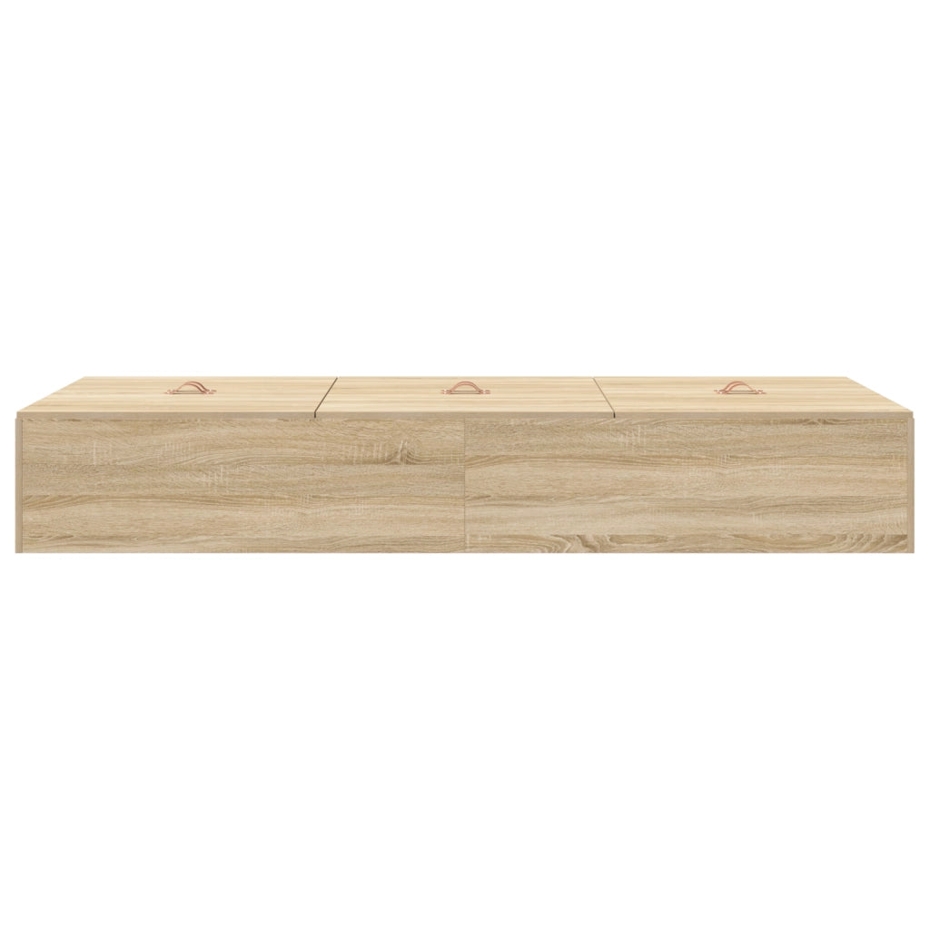 Struttura letto Rovere Sonoma 90x190 cm