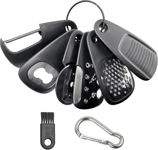 Set di Utensili da Cucina Portatili - 6 Pezzi - Multifunzionale