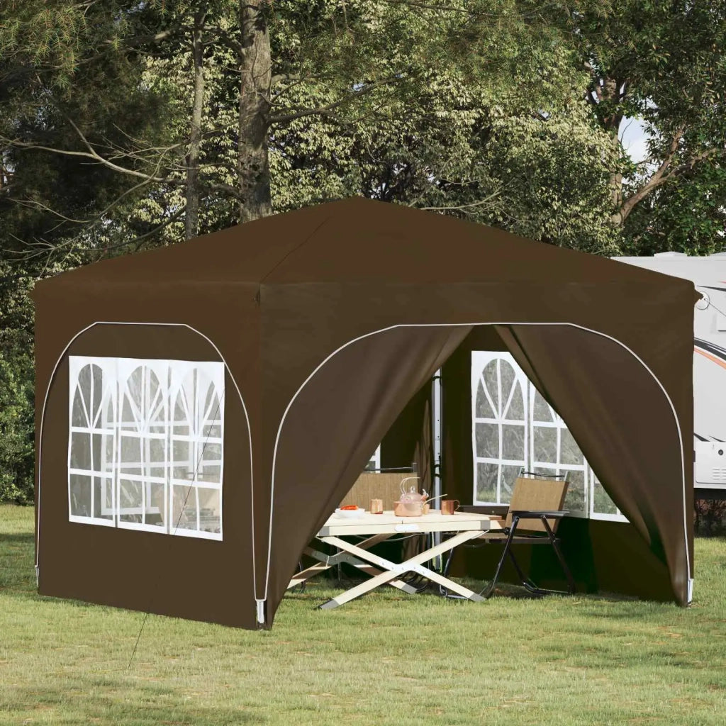 Tenda per feste a pop-up 290 x 290 x 245 cm Tortora