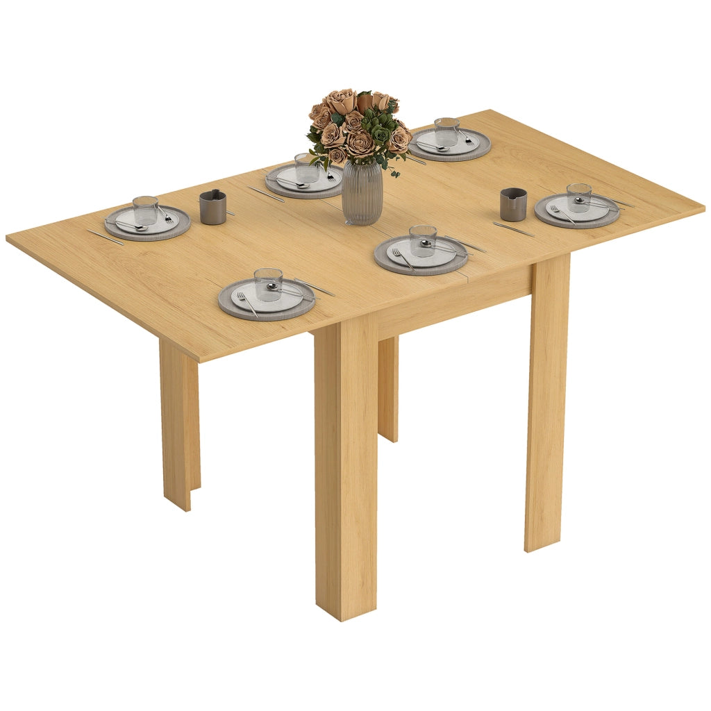 Tavolo da pranzo allungabile rettangolare ¨C zephmum ¨C 70-140 cm, legno naturale
