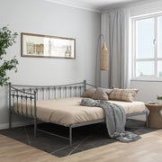 Telaio Divano Letto Estraibile-Struttura Sofa Letto Grigio in Metallo 90x200 cm 510020