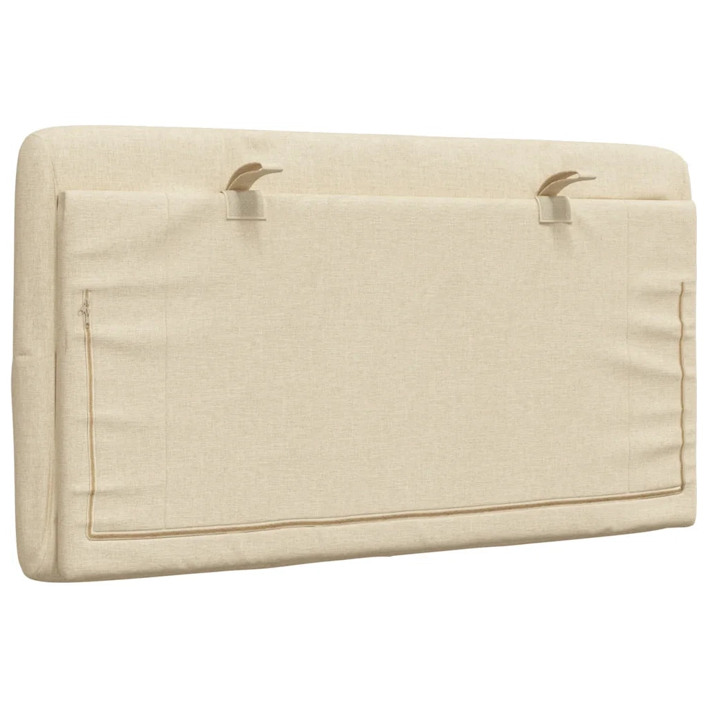 Cuscino Testiera Crema 80 cm in Tessuto 4019196