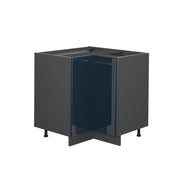 Vicco Basi ad angolo  Blu scuro lucido 80.5 cm senza piano di lavoro