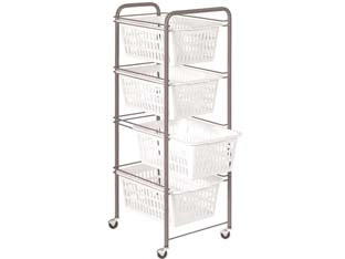 CARRELLO SIENA 4 PIANI- - cm.32x38x86h. - 1 pezzi ARTEX
