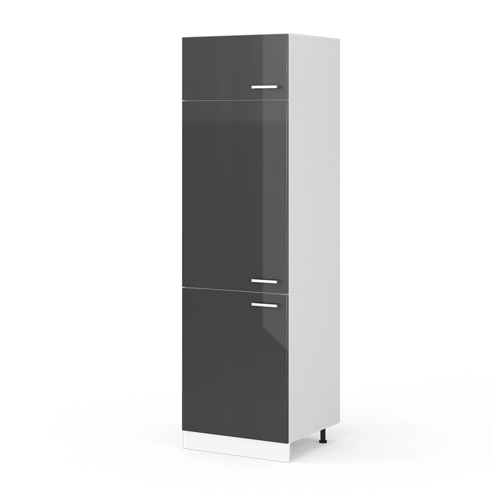 Vicco Armadio frigorifero Antracite lucido 60 cm