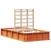 Letto singolo | Letto per adulti | Struttura del letto Marrone cerato 75 x 190 cm Pino massello