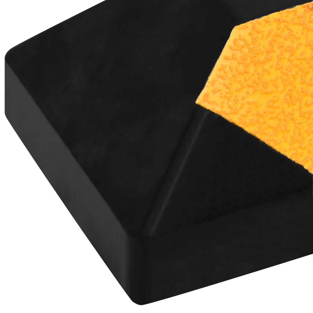 Delimitatori di Parcheggio Riflettenti 2 pz 56x15x10cm in Gomma 150982