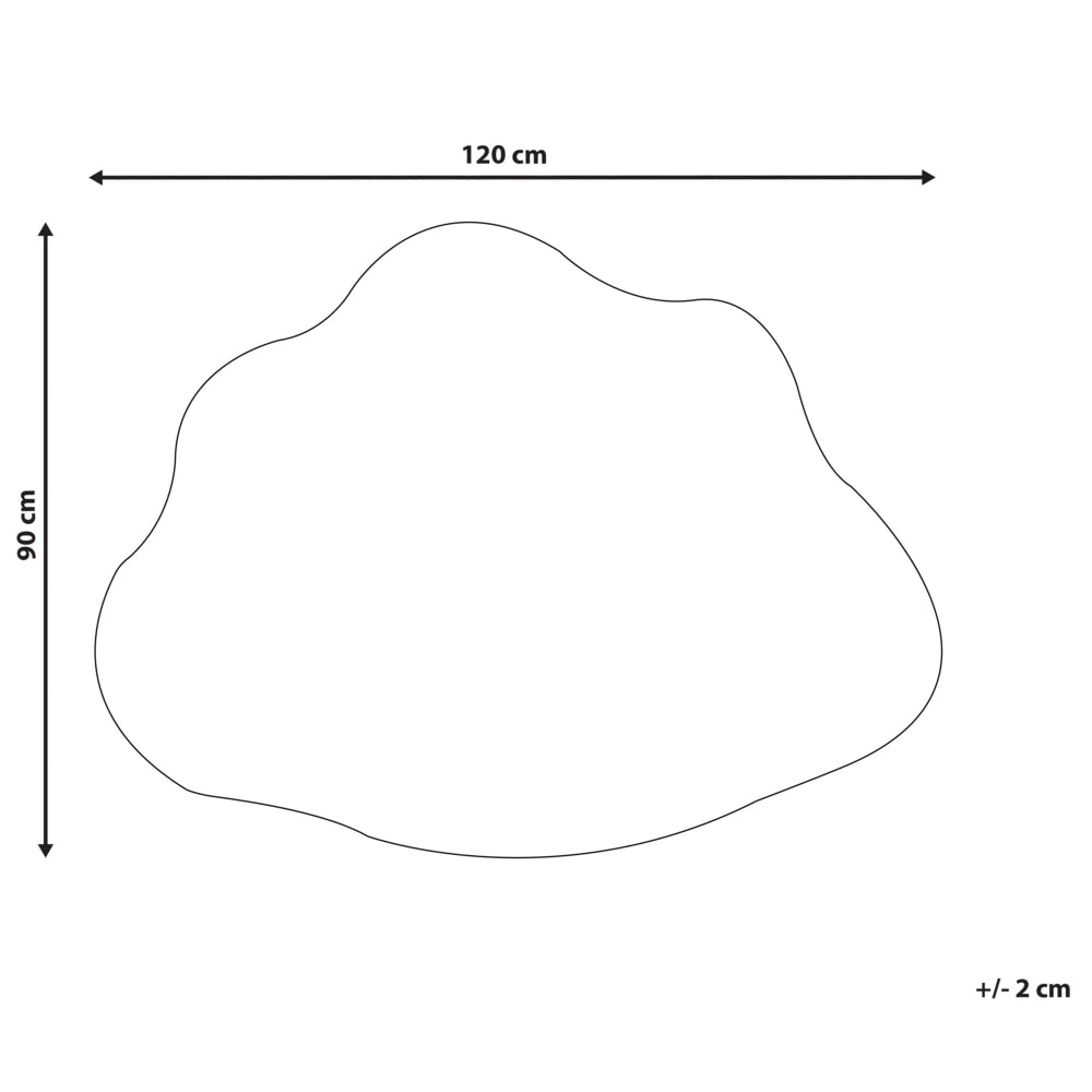 Tappeto blu 90 x 120 cm a pelo corto a forma di nuvola per la sala giochi dei bambini