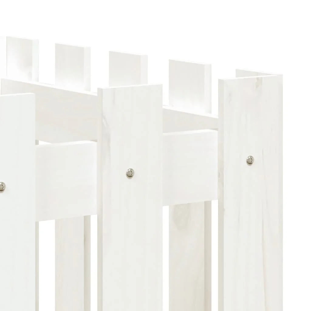 Fioriera rialzata per piante e fiori terrazza giardino progettazione giardino recinzione 200 x 50 x 50 cm pino bianco massiccio 02_0039806