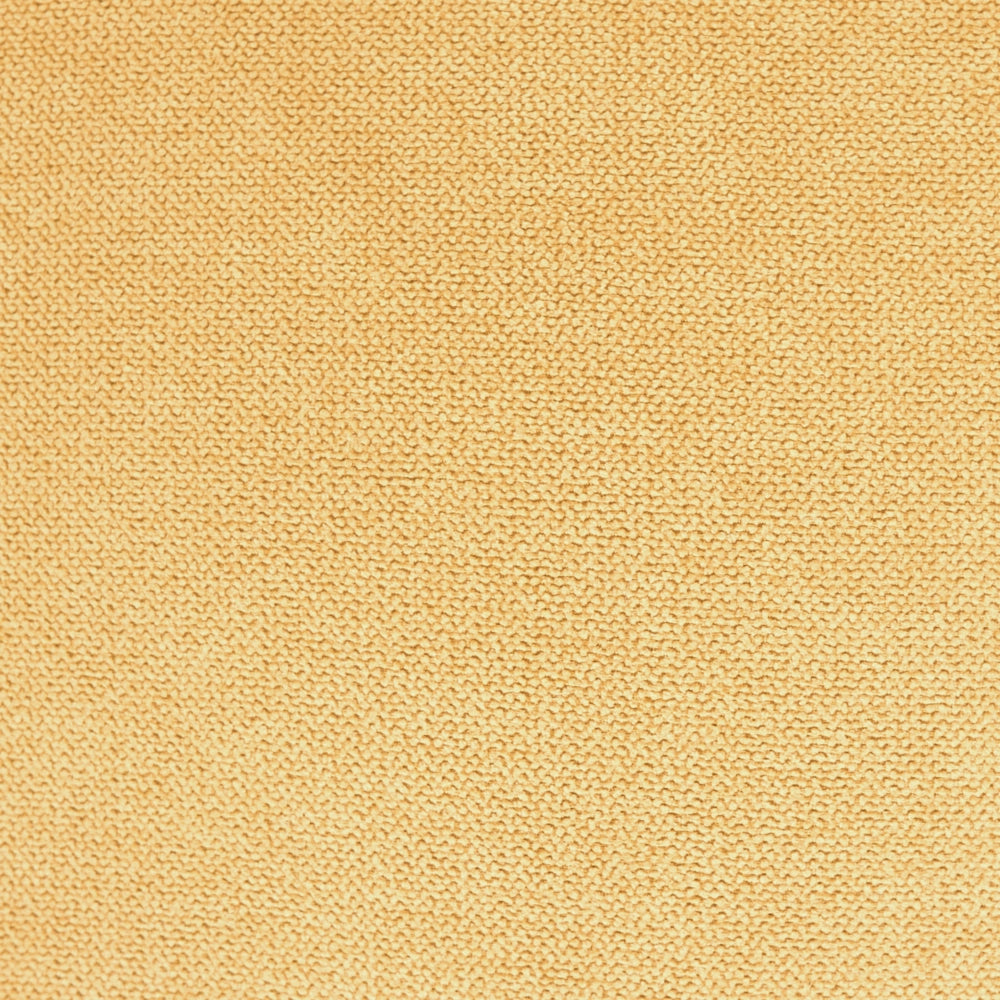Pouf rettangolare in tessuto color senape, stile retrò, per soggiorno, con gambe in legno