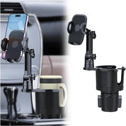 Supporto per telefono cellulare 2 in 1 rotativo con estensione di supporto per bicchieri da 360 gradi con lungo braccio rotativo