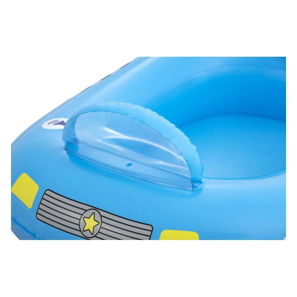 Trade Shop - Barchetta Auto Della Polizia Azzurro Con Altoparlante Incorporato 97x74cm 34153 -