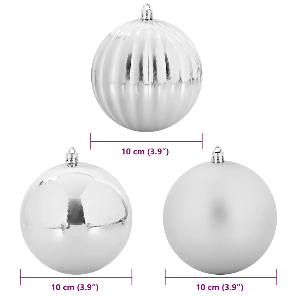 Set di palline di Natale XL 15 pcs Argento Plastica