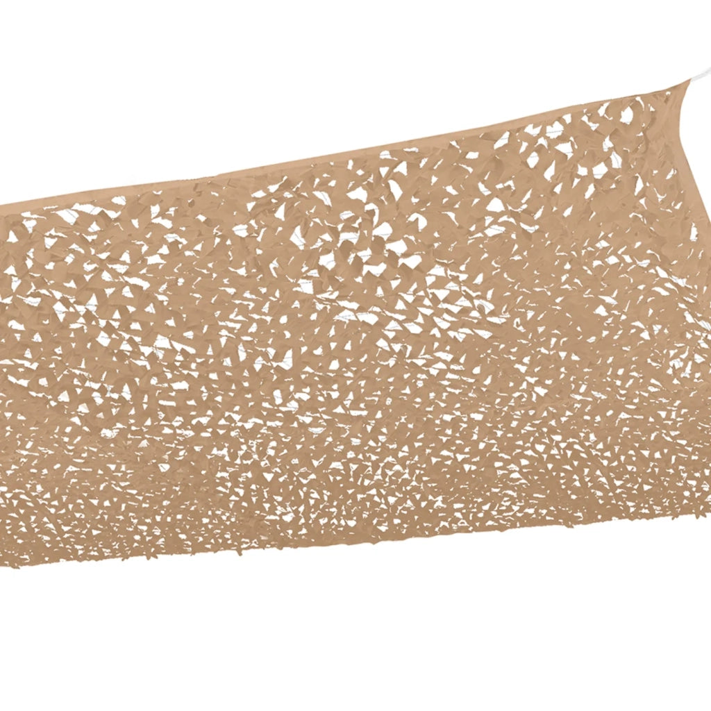 IDMarket - Tenda a vela parasole rettangolare design mimetico 3x4 M beige sabbia