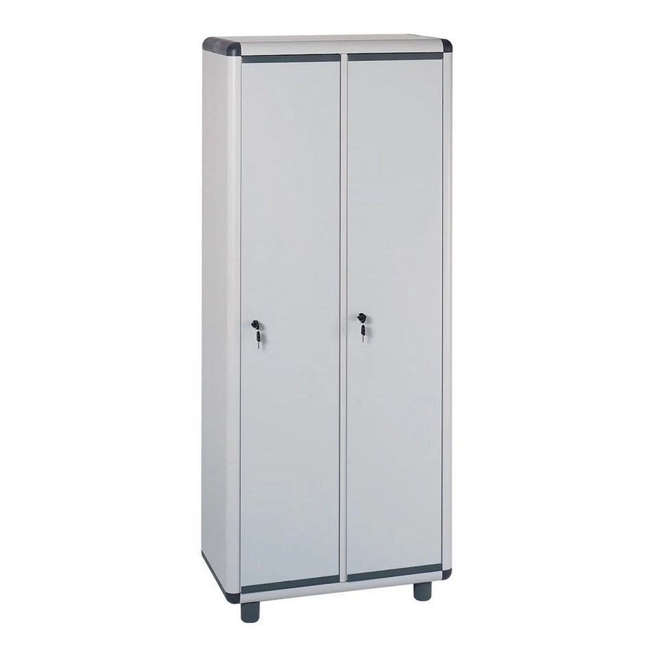 EASY ARMADIETTO IN RESINA DI COLORE GRIGIO CHIARO 72 X 40 X H 175 CM