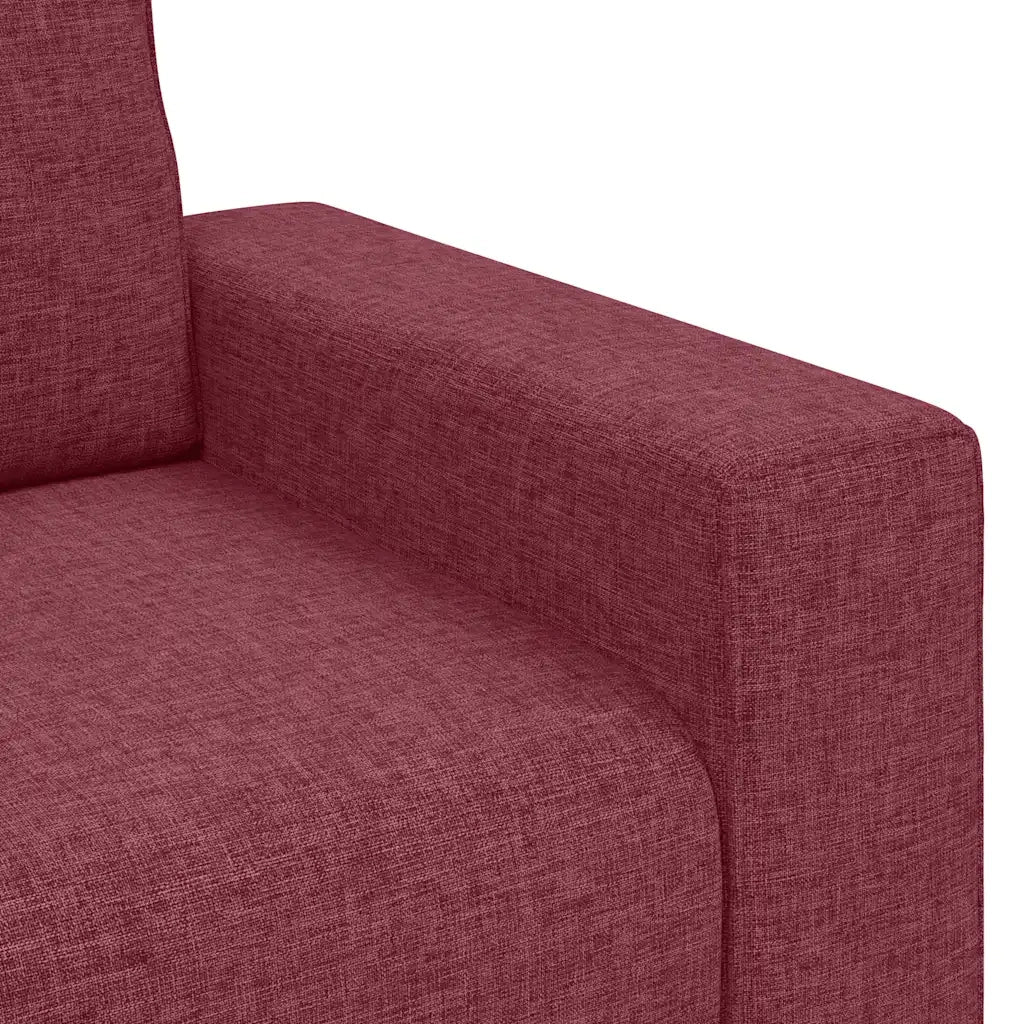 Poltrona | Sedia Relax Rosso Vino 100x77x82 cm in Tessuto