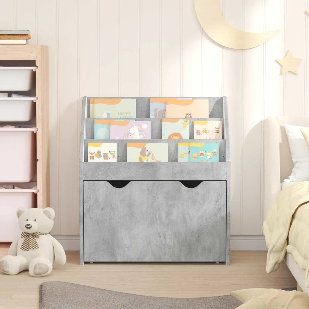Libreria per Bambini Grigio cemento 60 x 29,5 x 69 cm