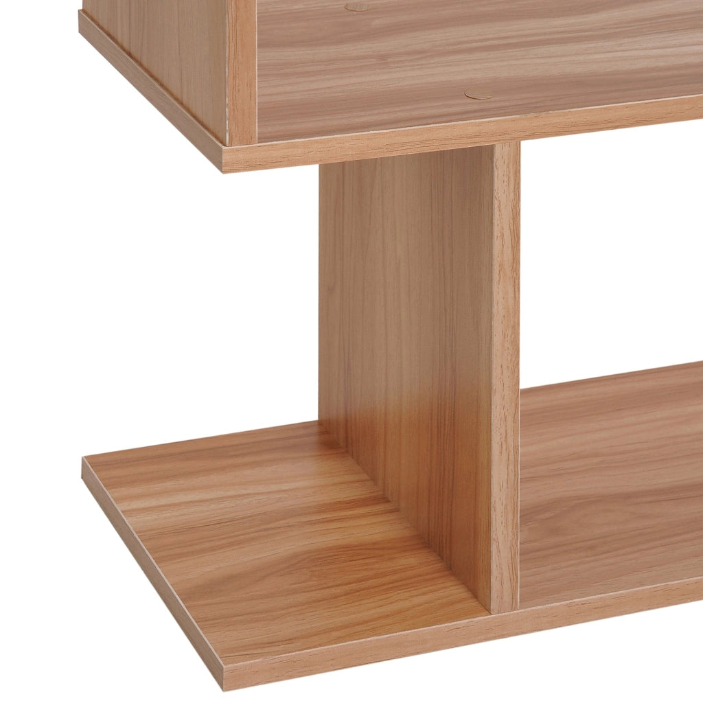Libreria Design Moderno in Legno con 6 Ripiani Legno Naturale 80x23x192 cm