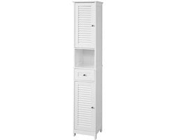 Cassettiera da bagno - Armadio da bagno - Lavello - Porte a lamelle in legno