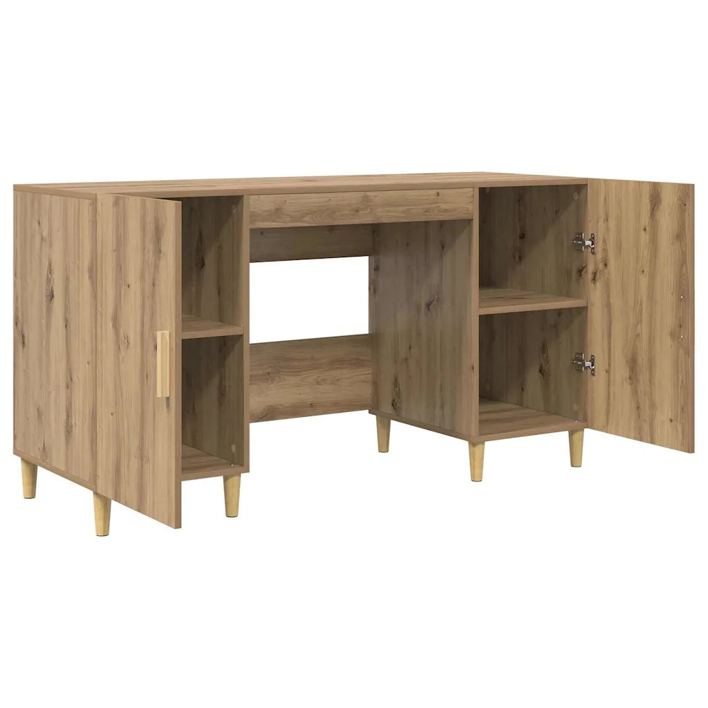 Scrivania Rovere artigianale 140 x 50 x 75 cm Legno multistrato