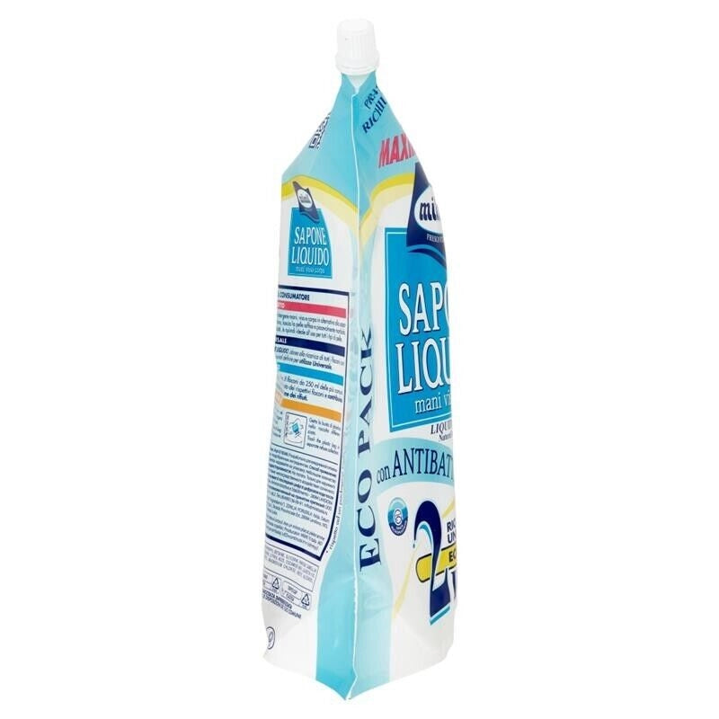 MILMIL SAPONE LIQUIDO ANTIBATTERICO NATURALE RICARICA MAXIRISPARMIO 2 LT