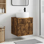 Mobile lavabo da parete Rovere Fumo 49 x 44,5 x 66 cm 890617