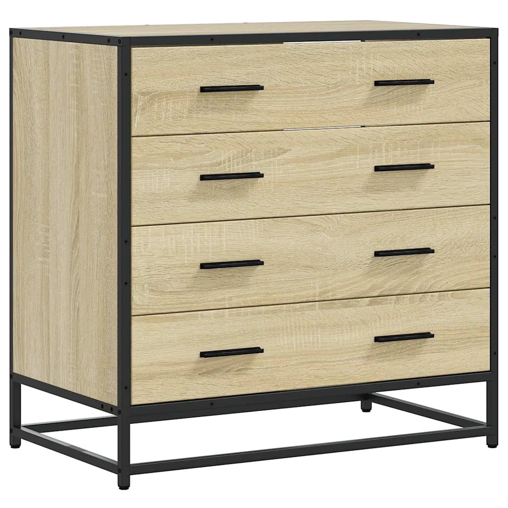 Cassettiera Rovere Sonoma 70x41x70 cm in Legno Multistrato 849080