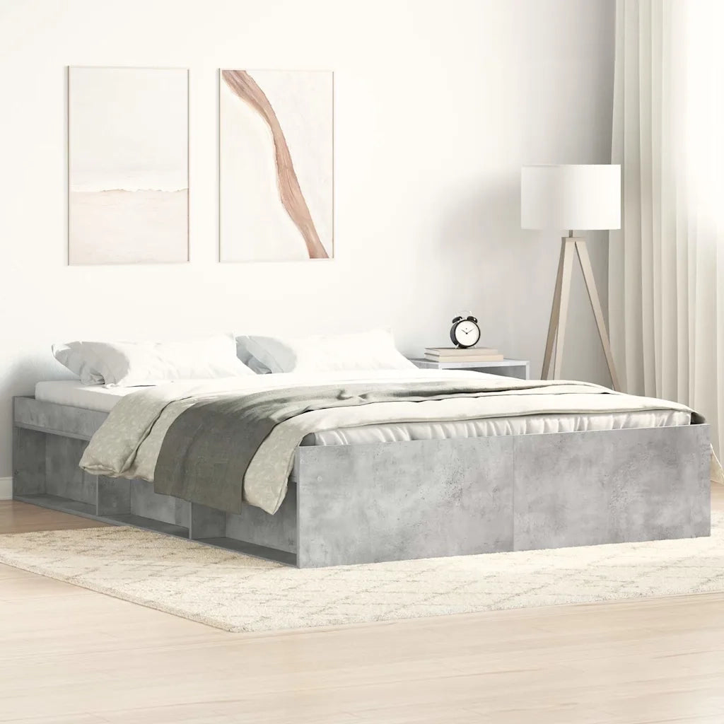Giroletto-Struttura Letto Grigio Cemento 160x200 cm