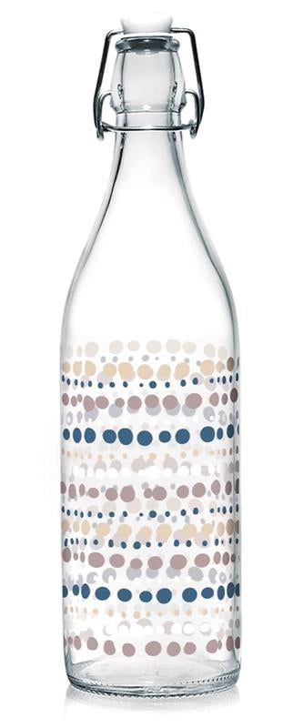 MAURY'S BOTTIGLIA LOOK CON POIS COLRATI CON TAPPO A CHIUSURA ERMETICA 1LT