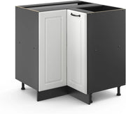 Mobile ad angolo cucina R-Line, Bianco casa di campagna, 75.6 cm senza piano di lavoro, per la libera combinazione all'interno di sistemi cucina modulari