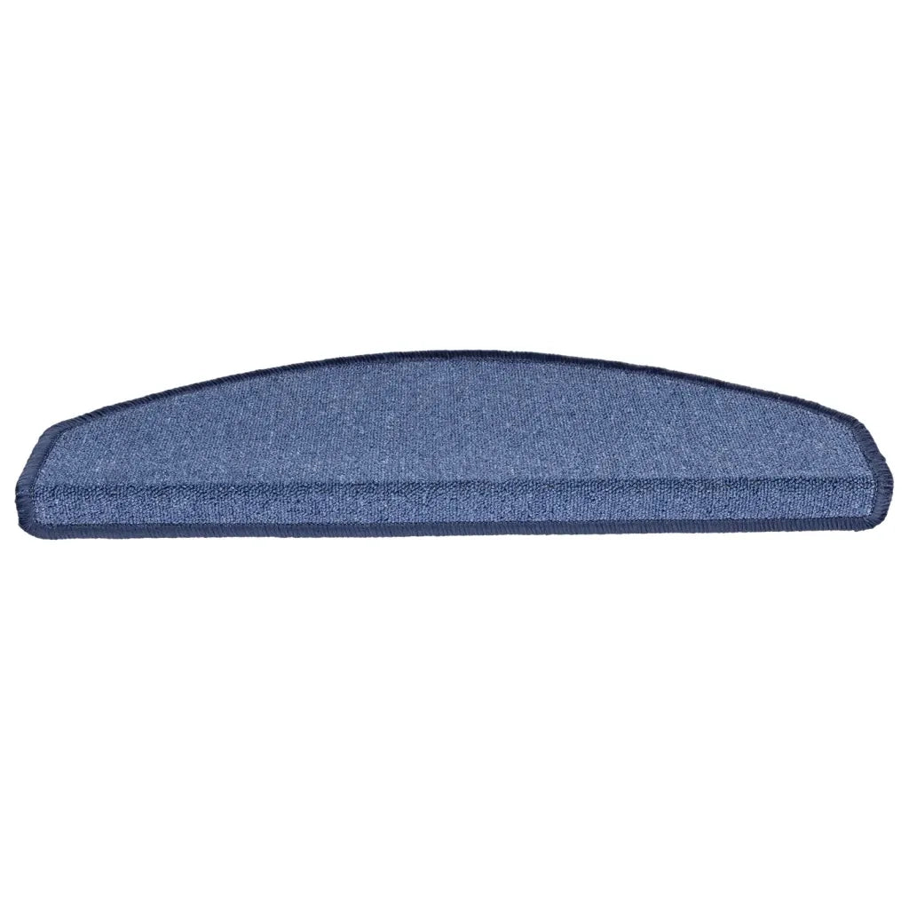 Tappetini per scale 10 pz 65x24x4 cm Blu Semicircolari Grandi 149765