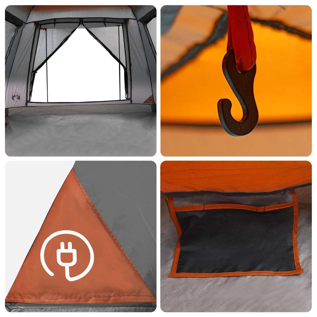 Tenda Istantanea con Catena per la Pioggia per 3 Persone con Rilascio Veloce