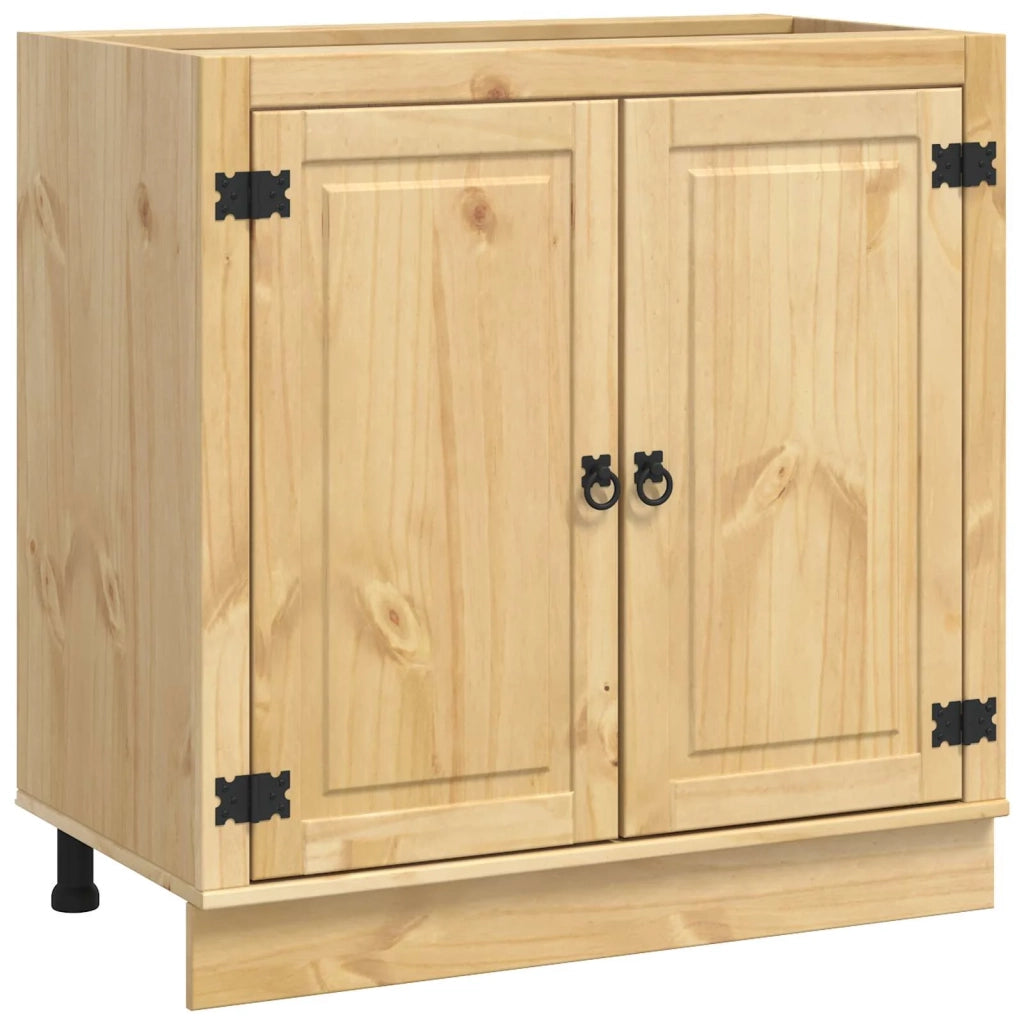 Armadietto SKI Marrone Miele 80 x 46 x 81,5 cm Pino massello