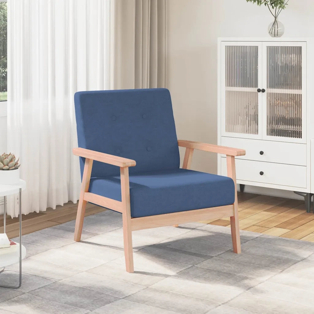 Poltrona-Divano Sedia Blu in Tessuto 300221