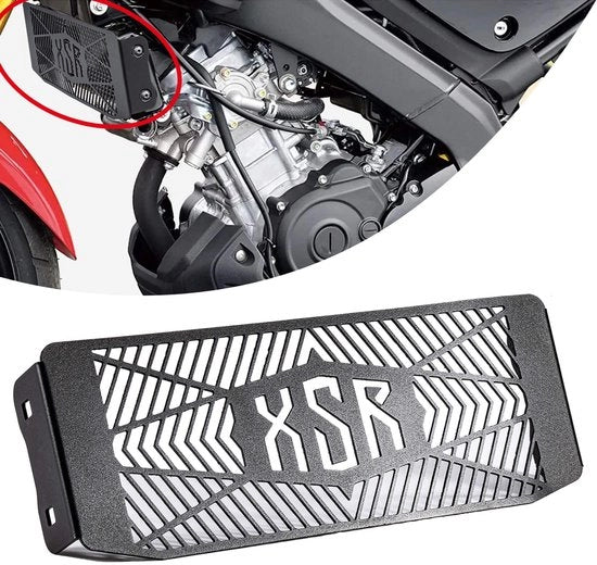 Protezione radiatore per motocicletta - Diffusore radiatore - Protezione serbatoio acqua - Adatto per Yamaha XSR-125 XSR-155 2019-2023