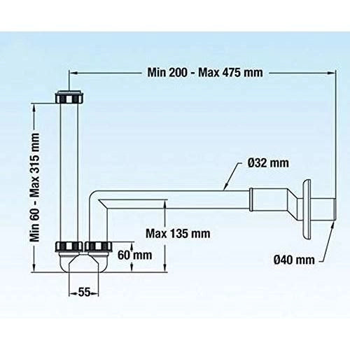 Lira Sifone Lavabi-Bidet Pp Eccentrico