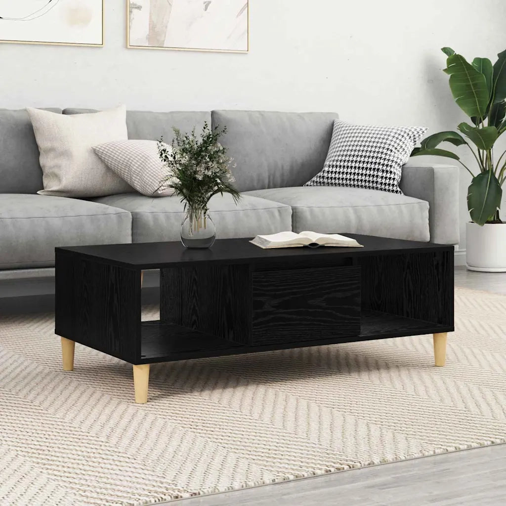 Tavolino da salotto Rovere Nero 102 x 55 x 35 cm 875121
