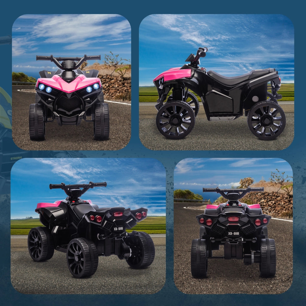 Auto elettrica per bambini ¨C zephmum ¨C rosa 70x42x45 cm