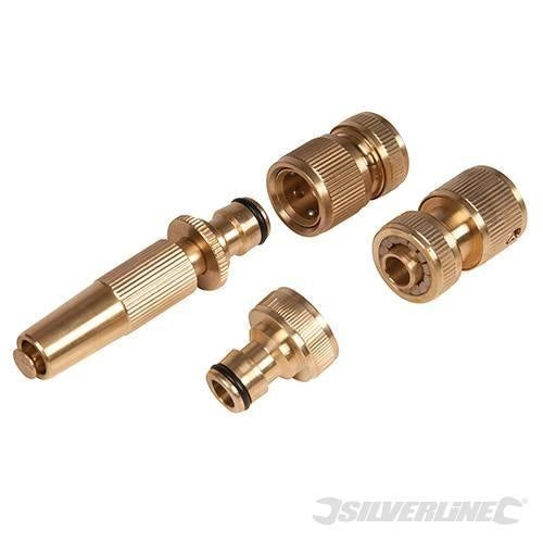 Set di attrezzature in ottone per rubinetti 4 p.zi Silverline