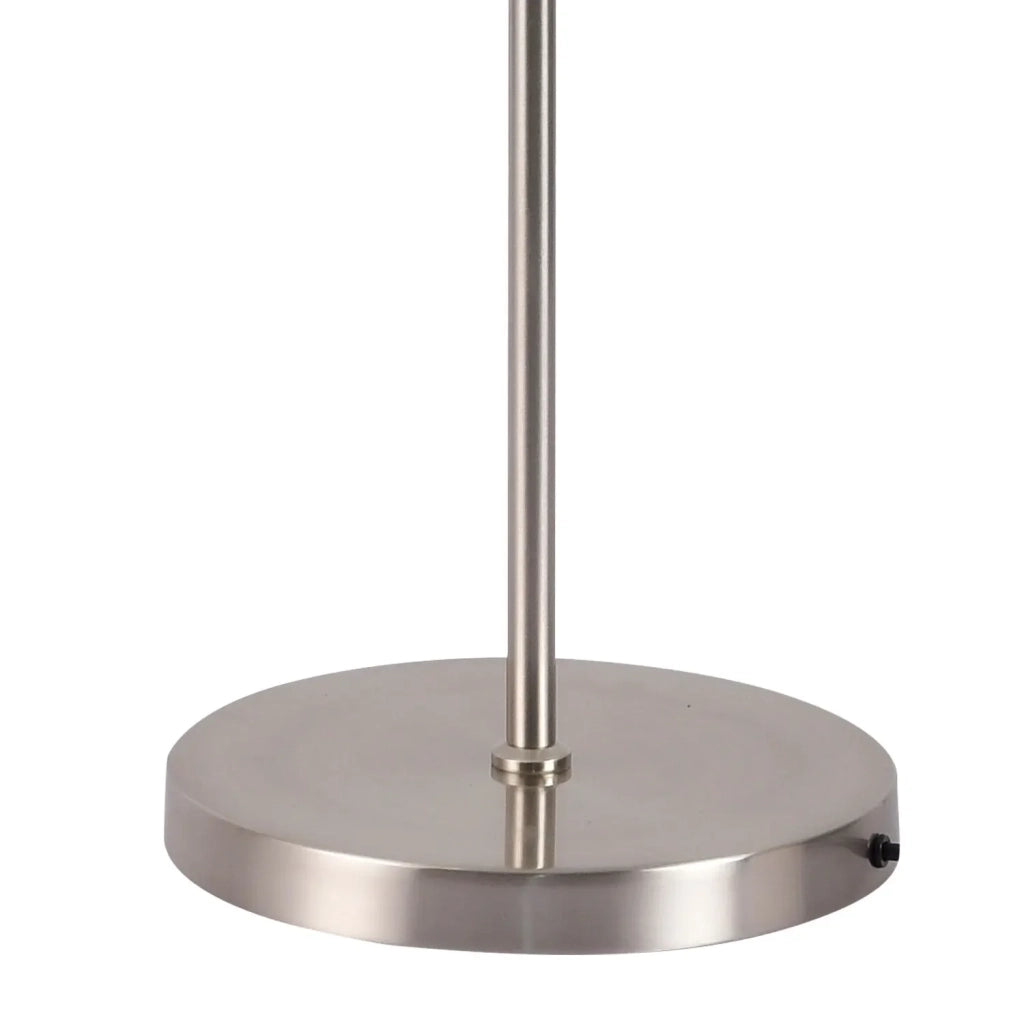 LÚZETE - LAMPADA DA TERRA NICHEL SATINATO PAYTON PARALUME GRIGIO