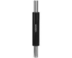 Blocco di calibrazione a vite - Strumento di misura a stantuffo - Misurazione precisa - Acciaio inossidabile - 100mm - Argento