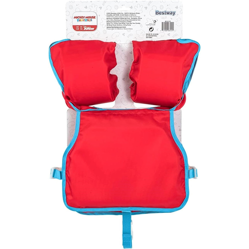 Trade Shop - Giubbotto Giubbetto Salvagente Gilet Nuoto Swim Pal Mickey Per Bambini 3-6 Anni 9101c -