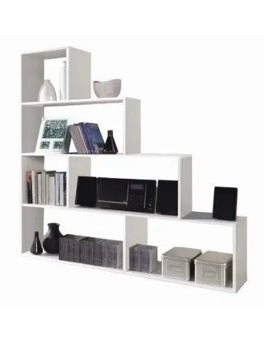 Libreria Klum 145x29x145 cm bianco