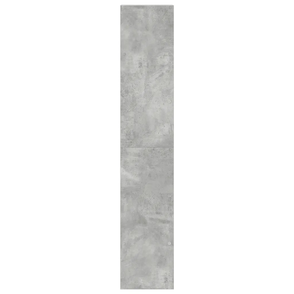 vidaXL Librerie 2 pz Impilabili Grigio Cemento 30x30x80 cm Truciolato